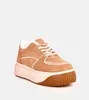 Brązowe sneakersy ocieplane na platformie Vargas